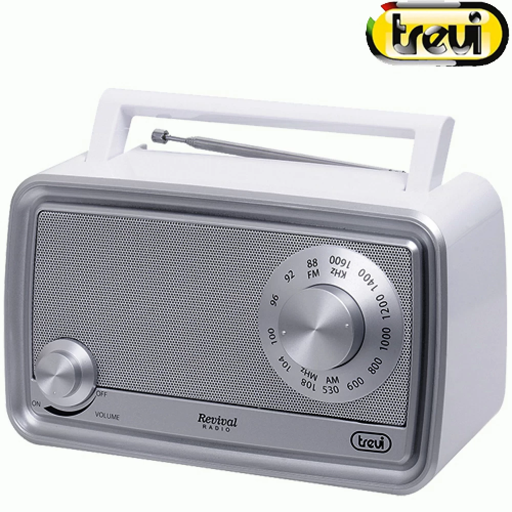 Ραδιόφωνο φορητό old fashioned, διζωνικό FM/AM λευκό TREVI RA 770/W