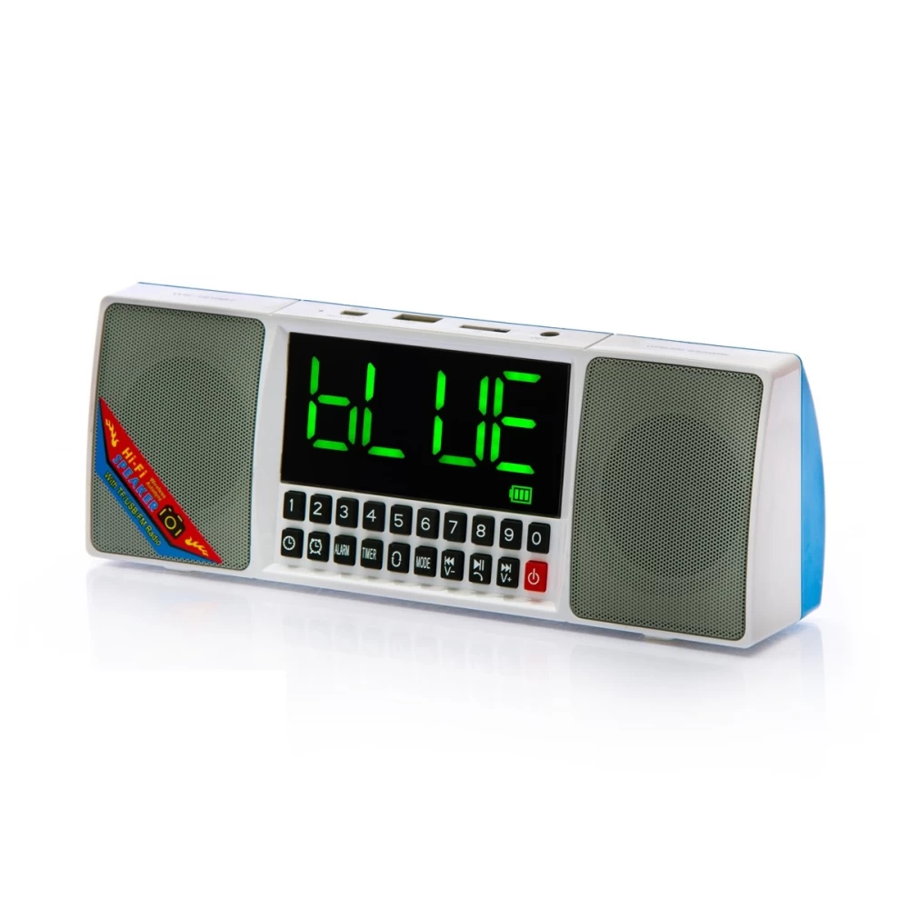 Ηχειάκι & ρολόι -ραδιο Bluetooth 6watt WS-1515BT