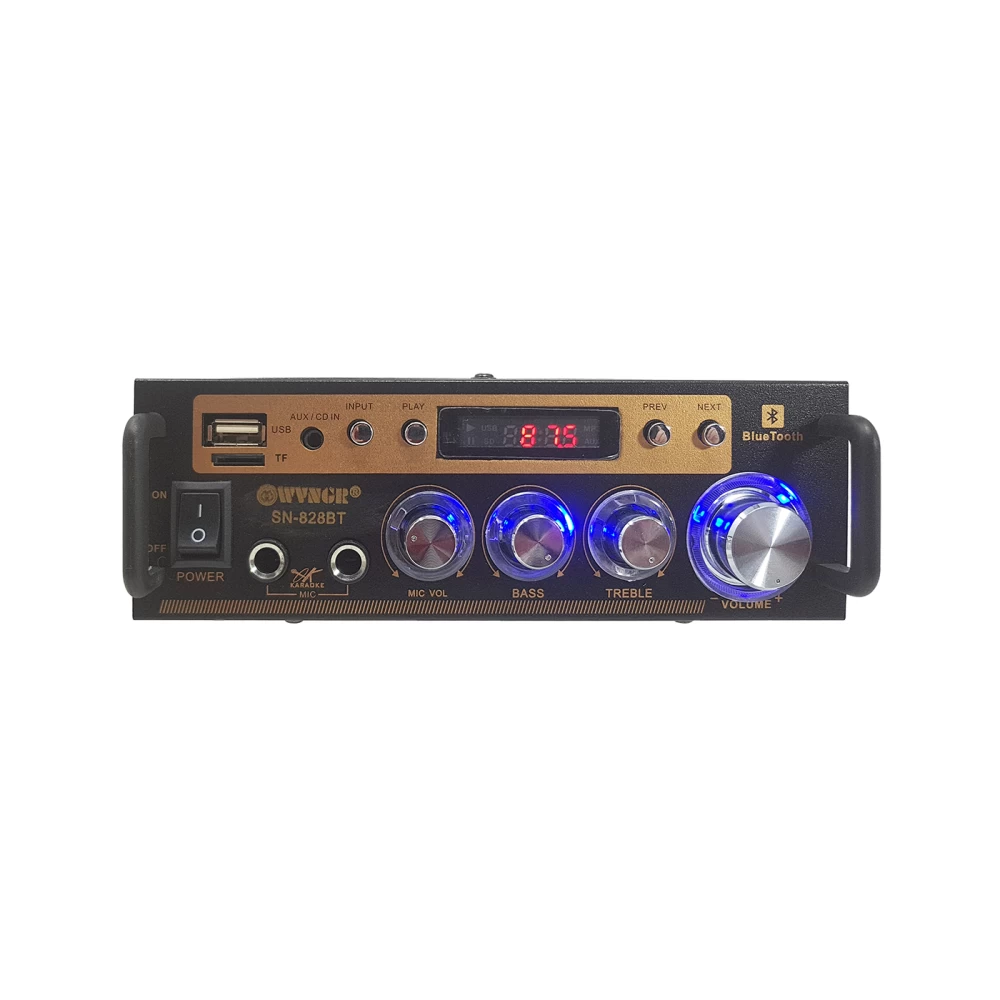 Ραδιοενισχυτής Stereo 2x30 Watt Bluetooth Usb/Sd Karaoke WG-828BT