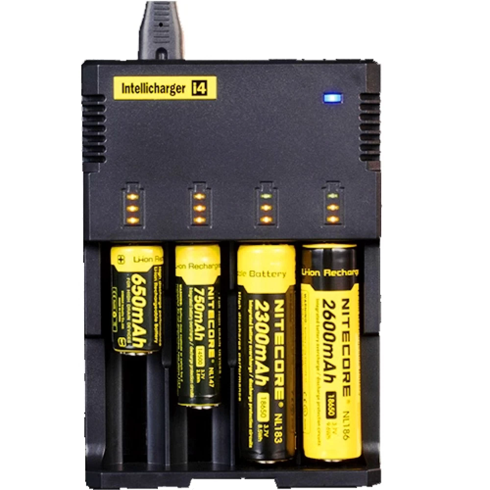 Φορτιστής 4 θέσεων μπαταρίες λιθίου 18650 Ni-MH AA AAA  Nitecore  i4 