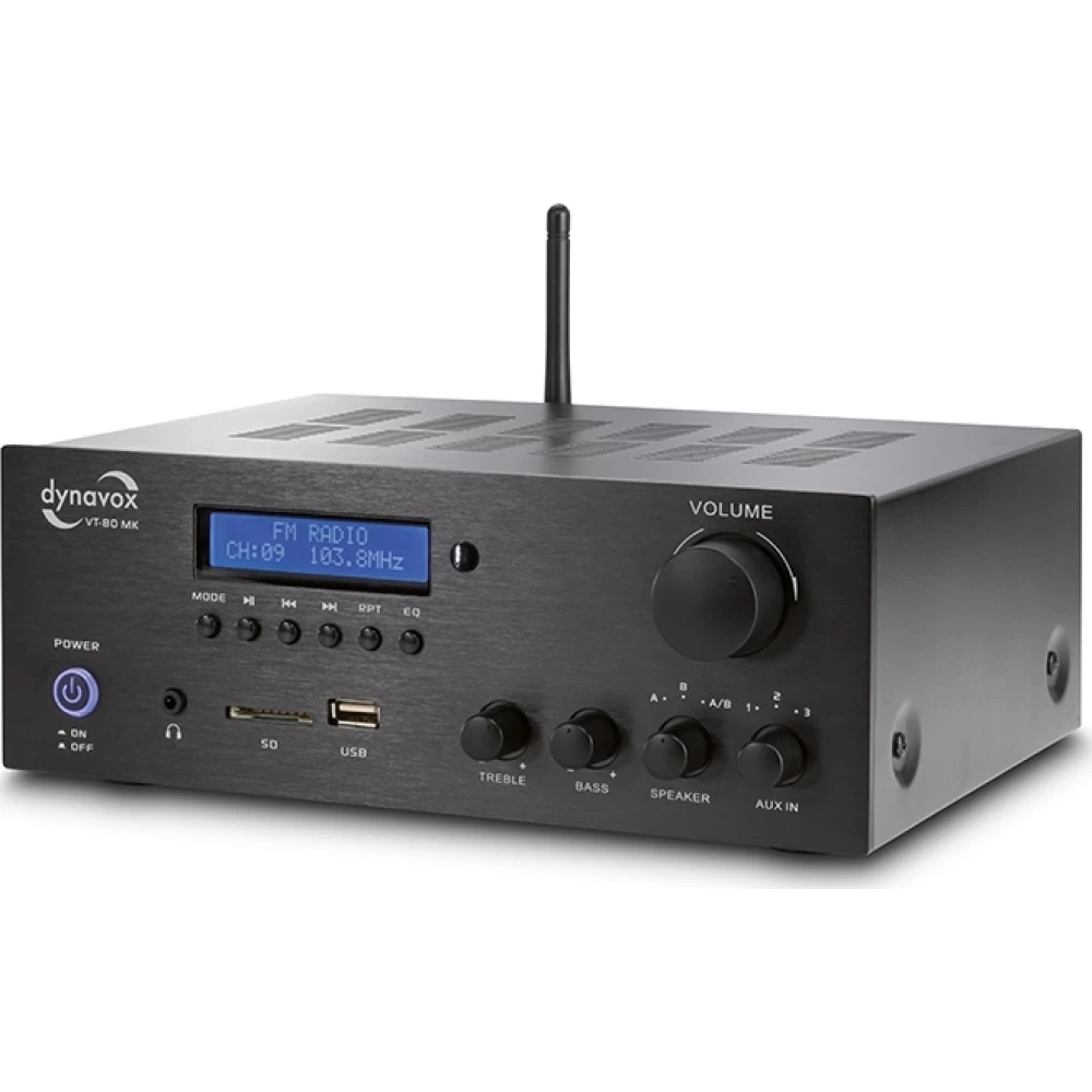 Ενισχυτής Ήχου 160 Watt Dynavox Usb/Sd/Bluetooth VT-80 MK black