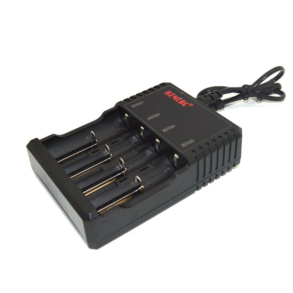 Φορτιστής λιθίου τετραπλός 26650-18650 5.1V 2.4A & USB HD-8862