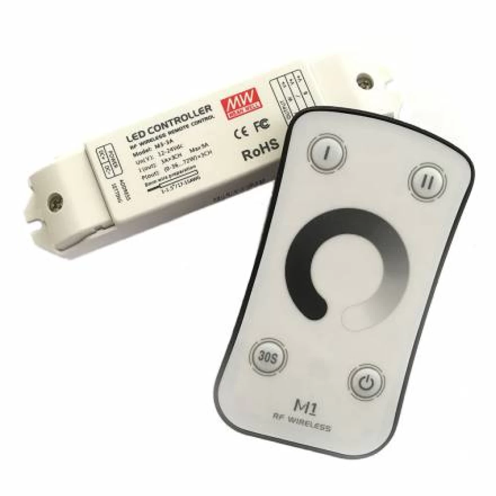  Controller led για ταινίες Mean Well  12-24V RF RFP-M1M3-3A 