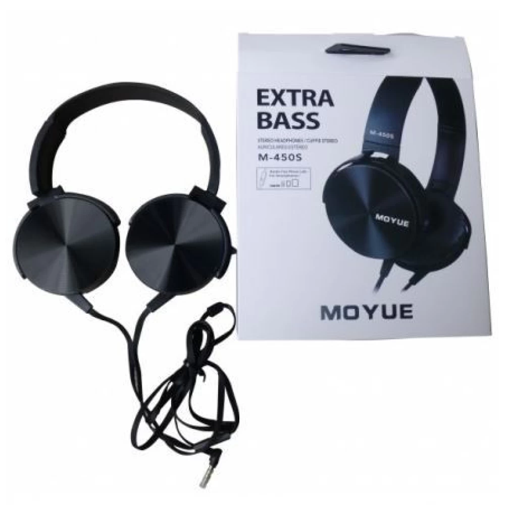 Ακουστικά extra Bass Moyue μαυρο M-450S-Bl