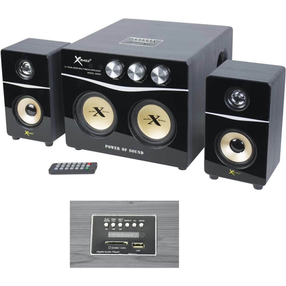 Ηχείο Multimedia 2.1 Ισχύς (RMS): 20W X-6600