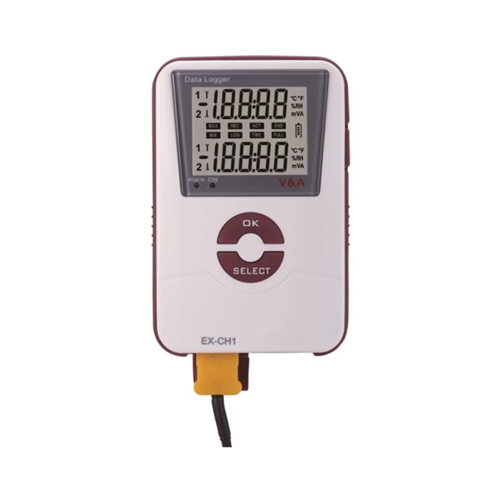 Καταγραφέας θερμοκρασίας & υγρασίας + USB VA600-NH V&A 