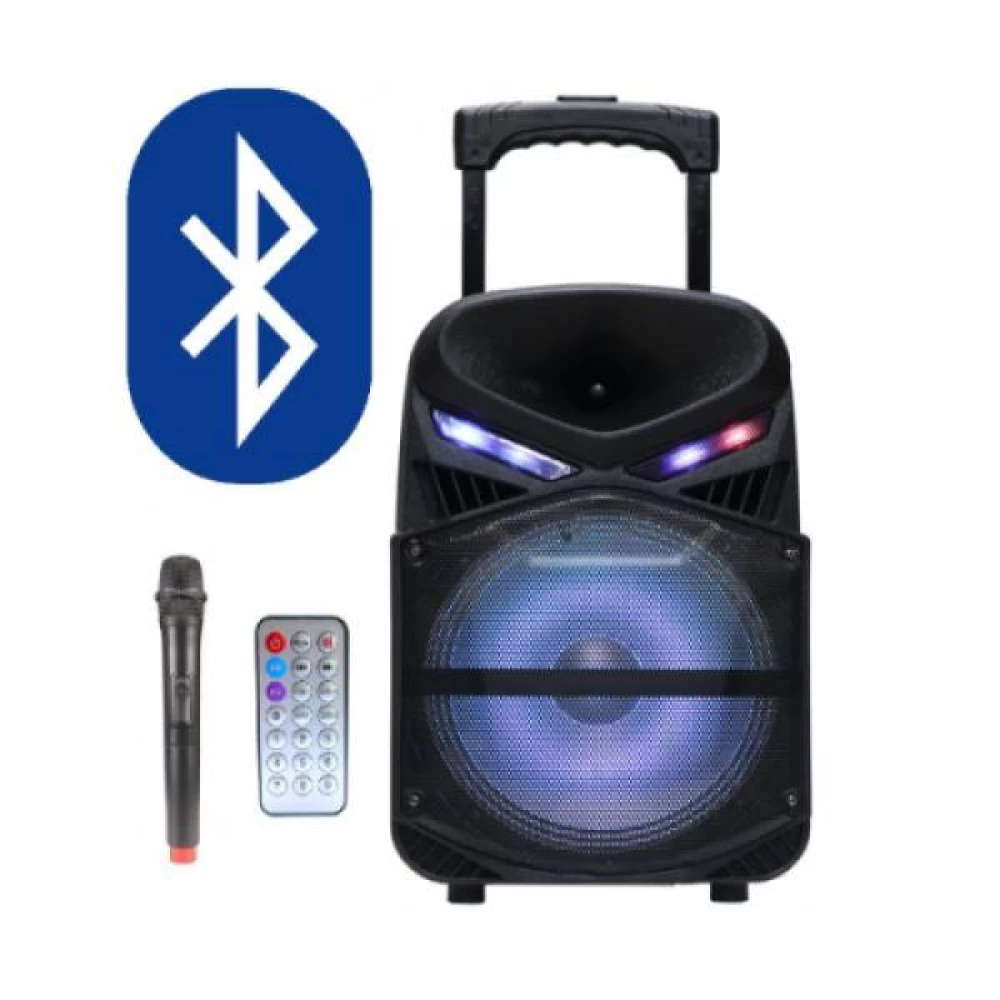 Φορητό Ηχοσύστημα karaoke Usb/bluetooth 8''/20cm - 300W CH-10112