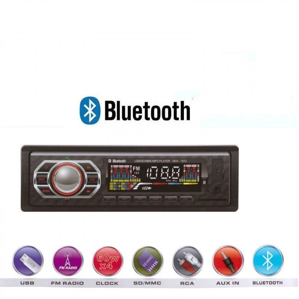 Ραδιόφωνο αυτοκινήτου USB/SD Aux Mp3 bluetooth CDX-7613BT