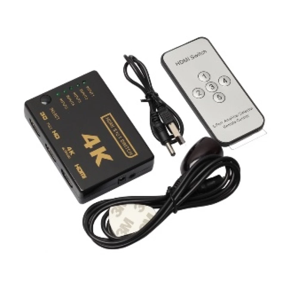HDMI Switcher Anga 5 Εισόδων - 1 Εξόδου PS-305-4K 