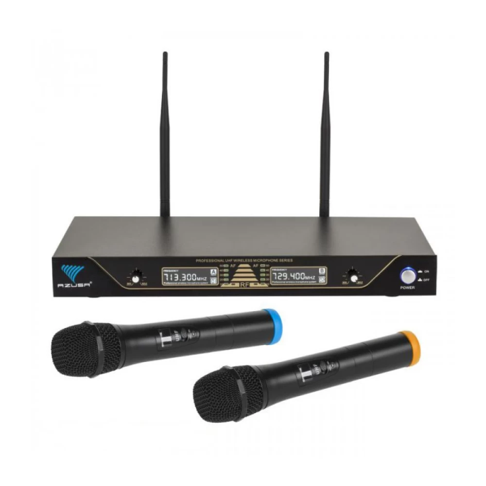 Ασύρματο Σύστημα 2 Μικροφώνων Azusa UHF SE-2022 