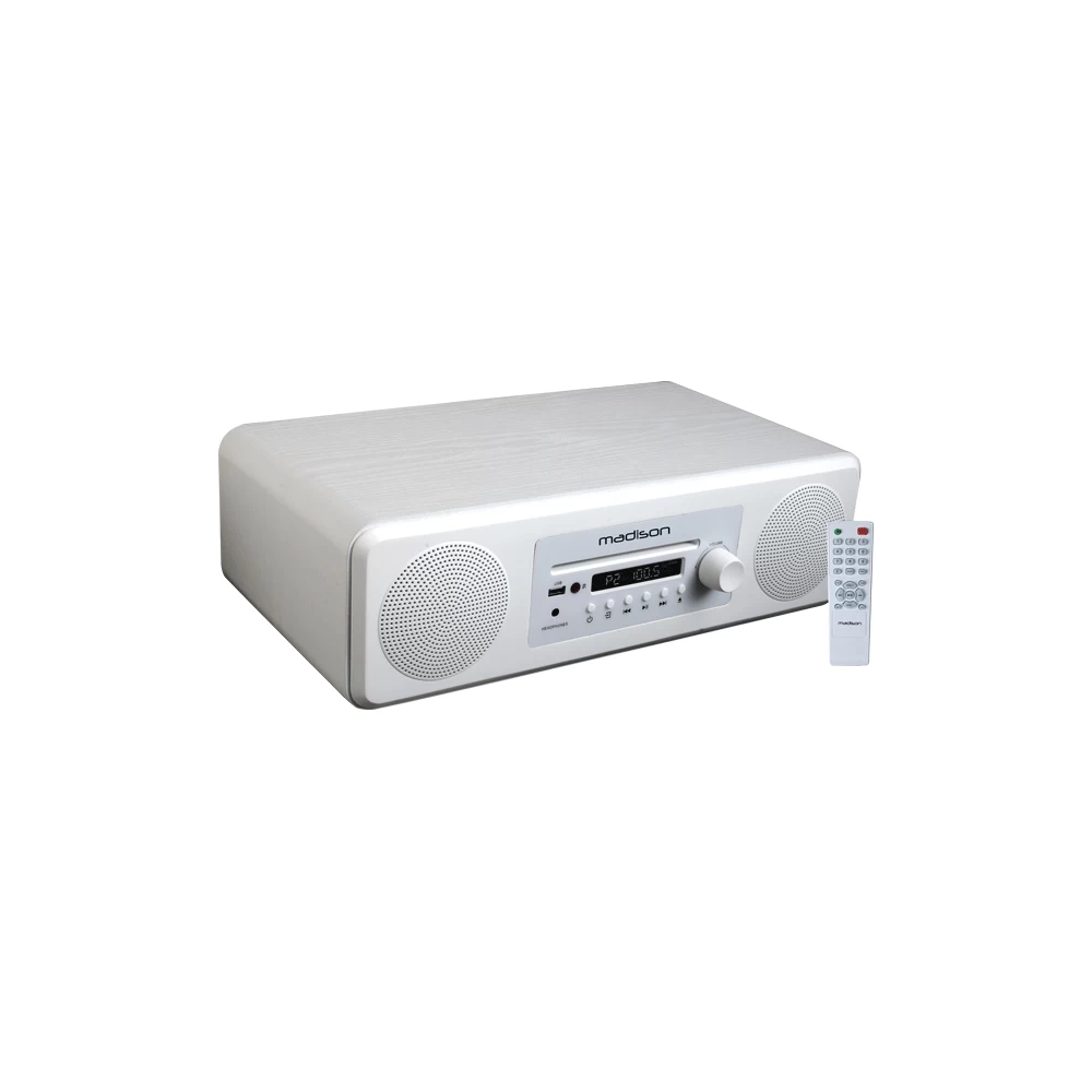 Ενεργό επιτραπέζιο σύστημα ήχου  BLUETOOTH ραδιόφωνο  CD PLAYER & USB - Λευκό MAD-MELODY-WH