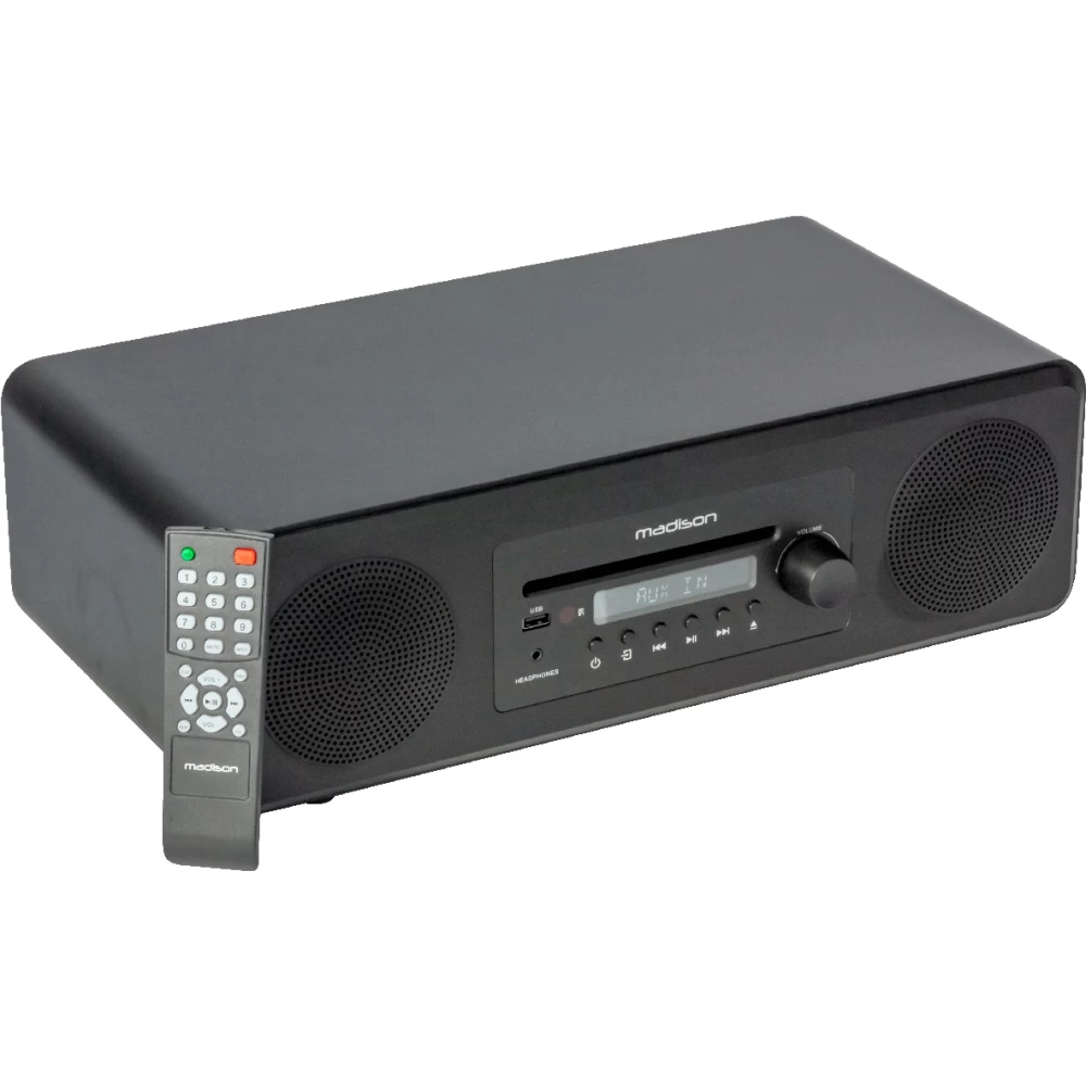 Ενεργό επιτραπέζιο σύστημα ήχου με BLUETOOTH, ραδιόφωνο, CD PLAYER & USB MAD-MELODY-BK