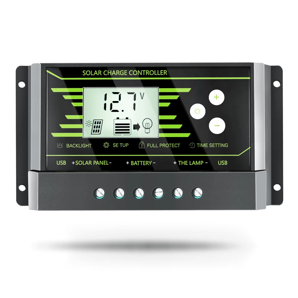 Ρυθμιστής Φόρτισης PWM LCD Ζ20 20Ah 12/24V Dual USB