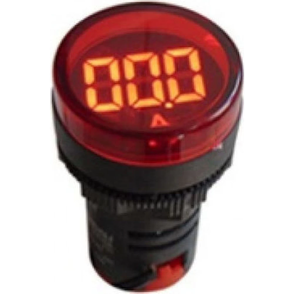 Αμπερόμετρο πίνακος ψηφιακό βιδωτό Φ22 με LED κόκκινο AC  AD22-22DSA XND