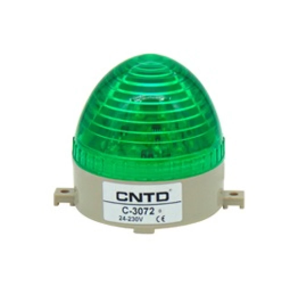 Φάρος Led  85x75 λειτουργία strobe  (24VDC/110/230AC) πράσινο C-3072 CNTD