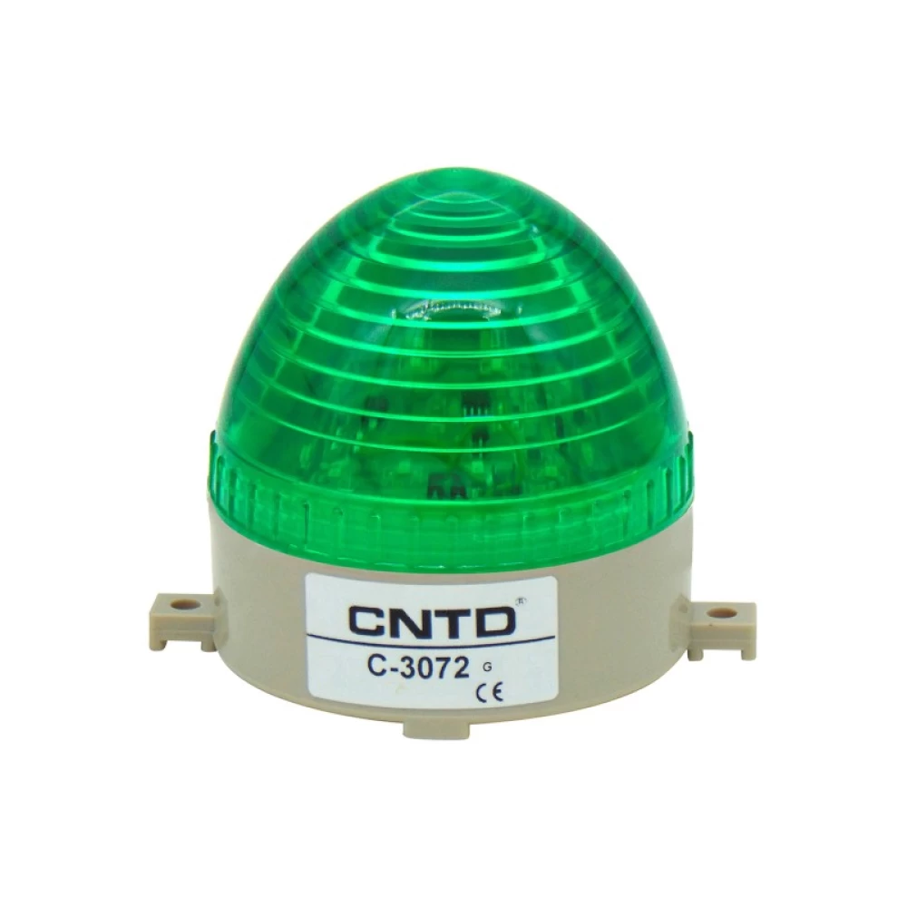Φάρος Led  85x75 λειτουργία strobe  (24VDC/110/230AC) πράσινο C-3072 CNTD