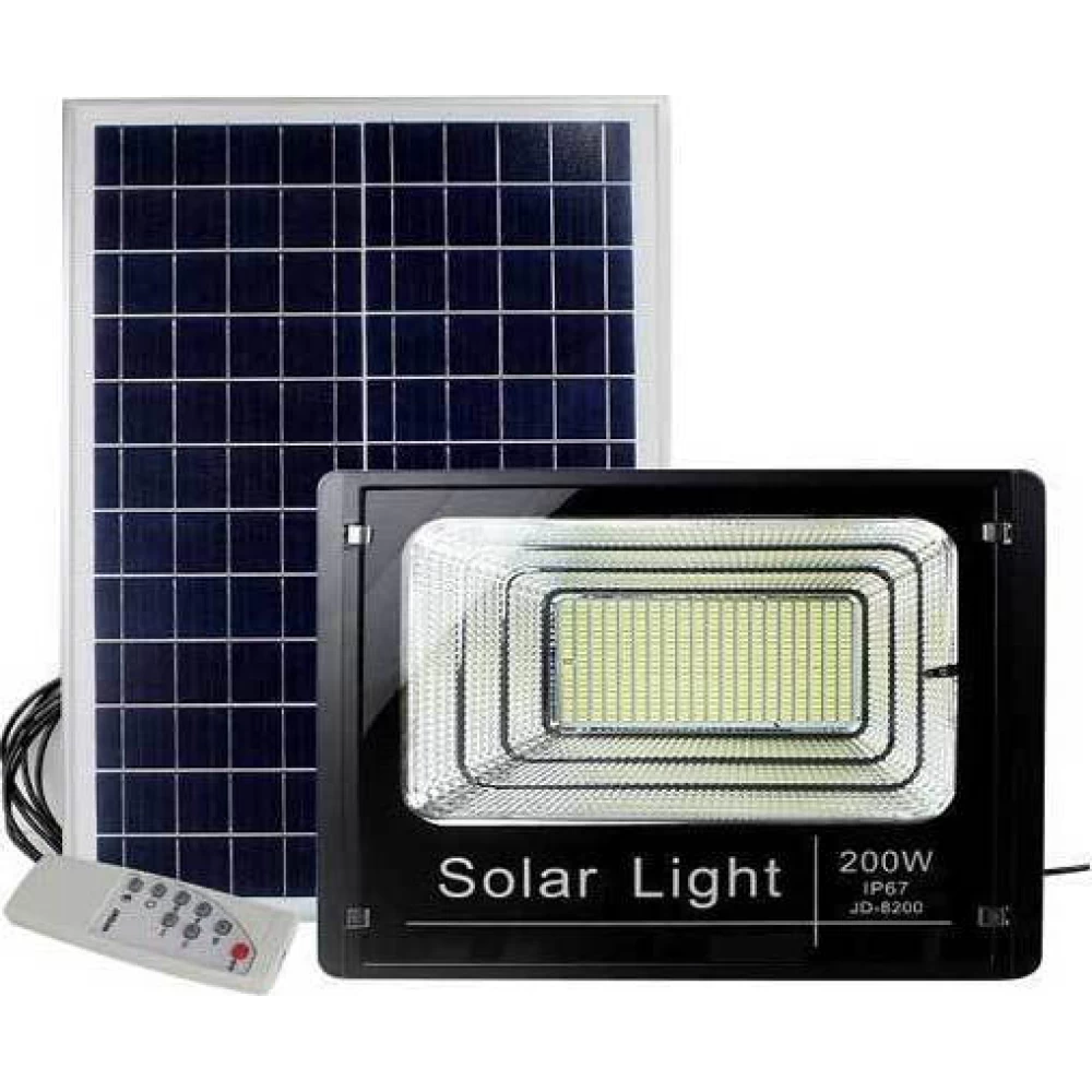 Ηλιακό σέτ με προβολέα Led 200watt FO-8200