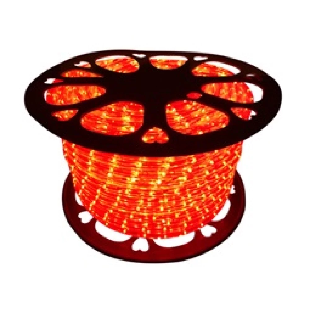 Φωτοσωλήνας διάφανος κόκκινος μονοκανάλος LED 50μ Φ13mm IP65 003.0169
