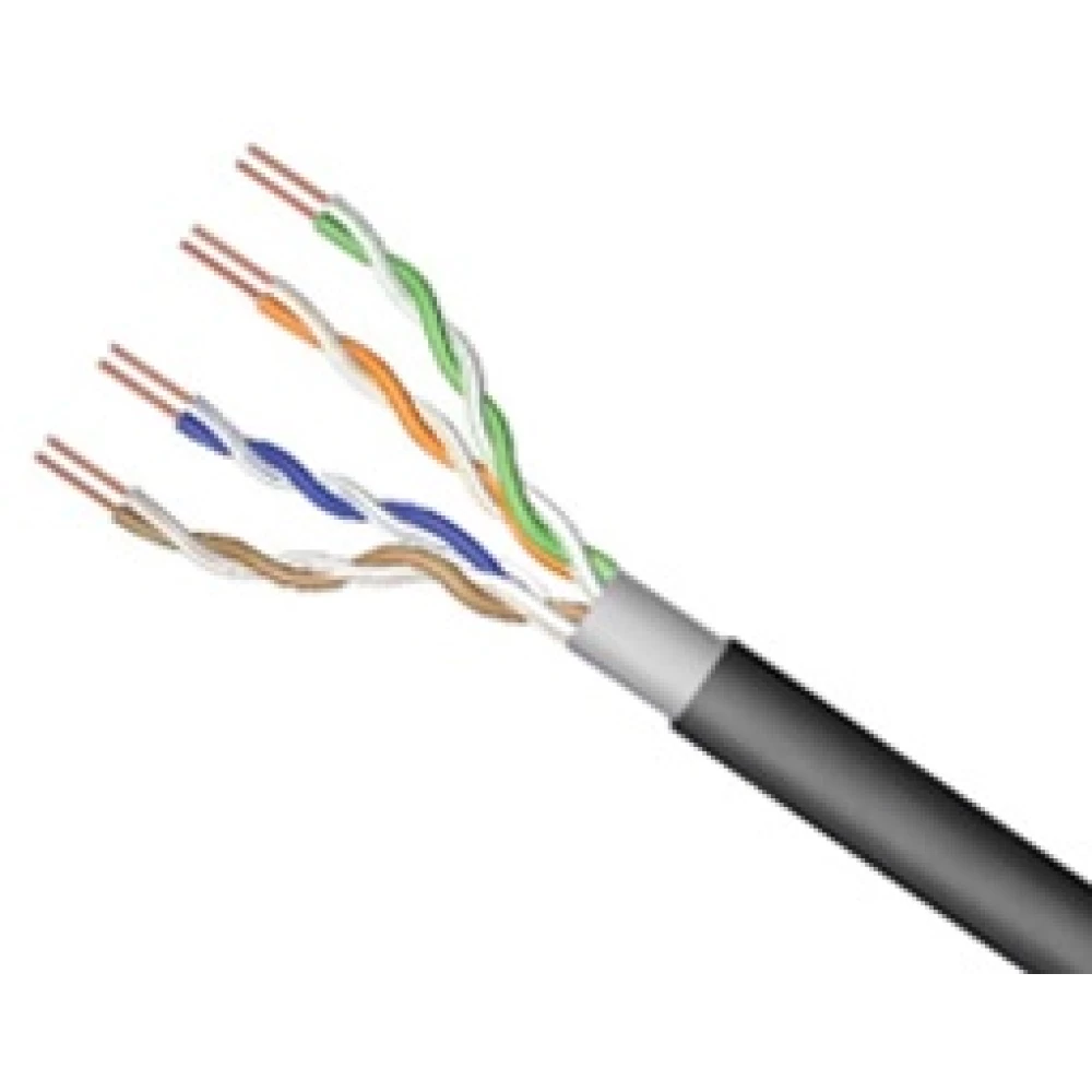 Καλώδιο Lan CAT5e UTP 4P μονόκλωνο Pet data μαύρο Lsn .0057