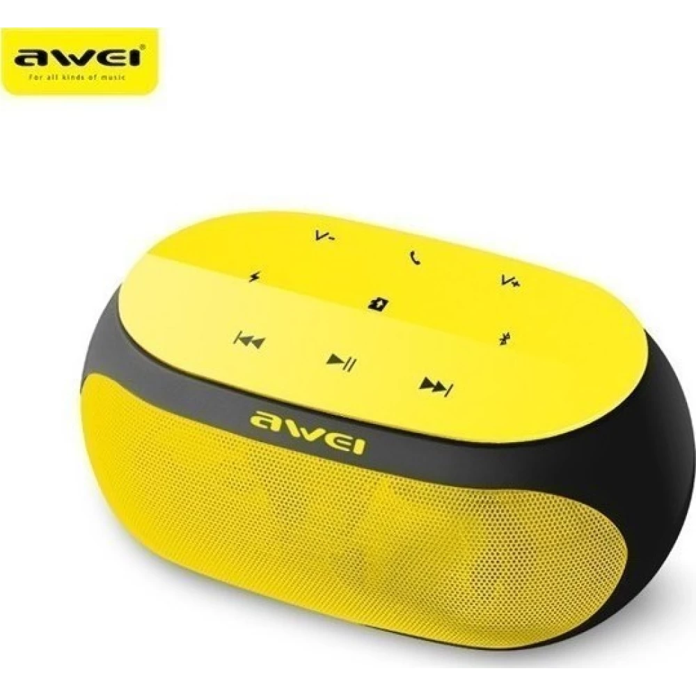 Φορητό ασύρματο Bluetooth Ηχείο & Mic Awei Y200 Κίτρινο