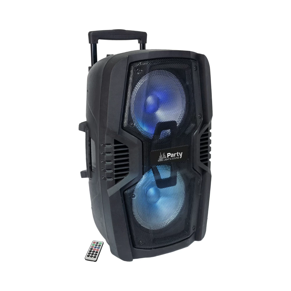 Φορητό Αυτόνομο  Ήχοσύστημα Karaoke 2χ10'' 600W bluetooth/Usb PARTY-210 LED  