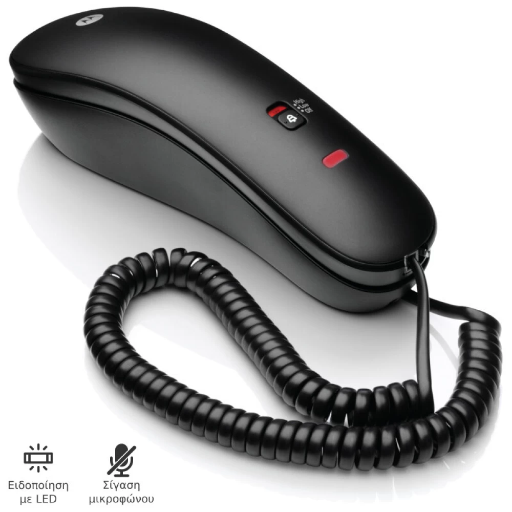Ενσύρματο τηλέφωνο γόνδολα Motorola CT50 GR Μαύρο 
