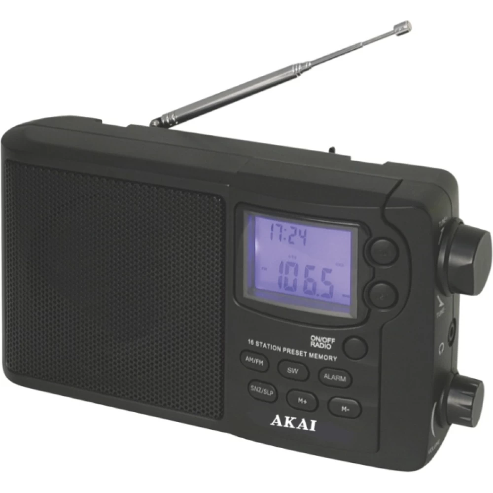Φορητό ψηφιακό ραδιόφωνο παγκοσμίου λήψης 12 μπάντες Akai APR-2418 