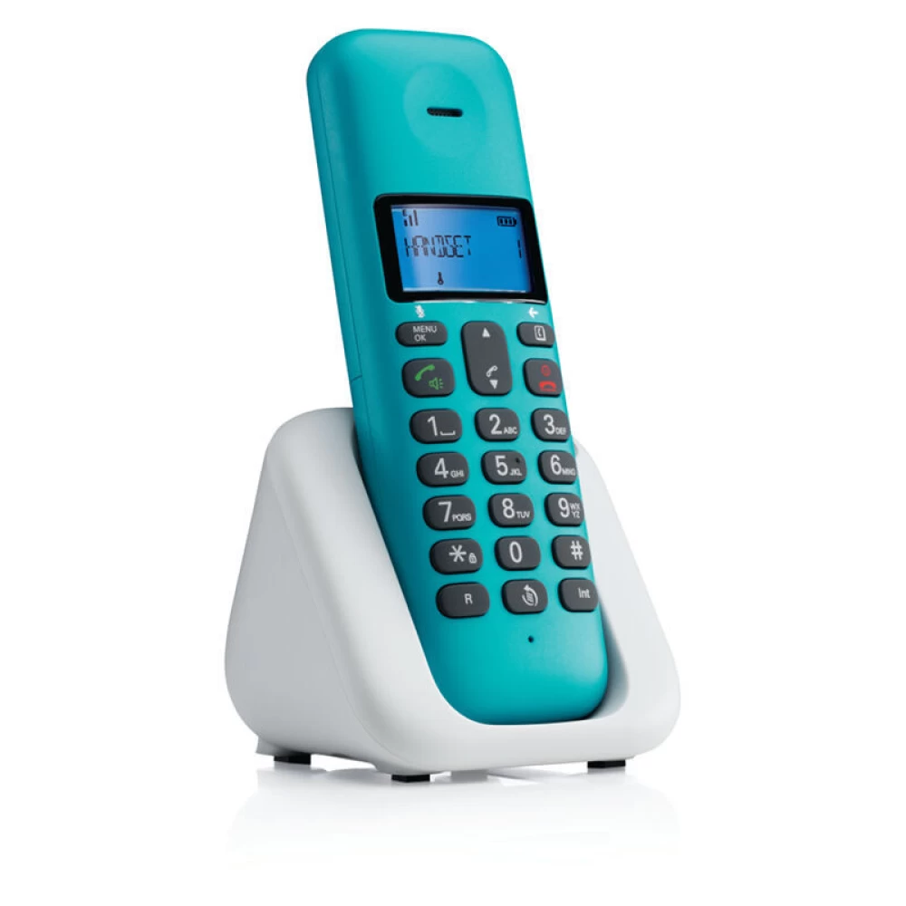 Ασύρματο τηλέφωνο με ανοιχτή ακρόαση Motorola T301 Turquoise (Ελληνικό Μενού) 