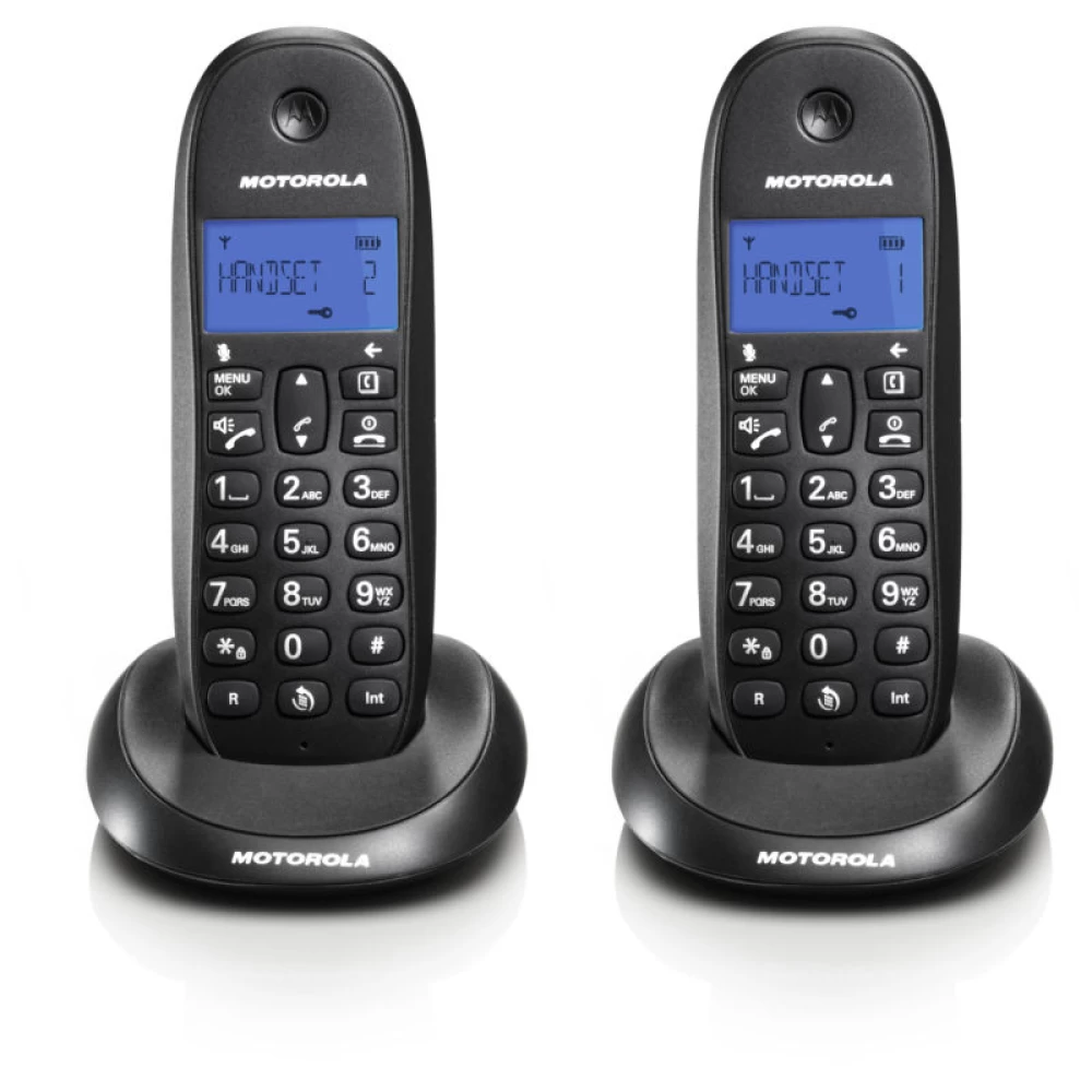 Διπλό ασύρματο τηλέφωνο Motorola C1002LB (Ελληνικό Μενού)