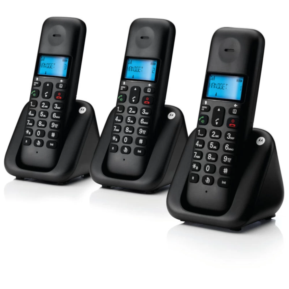 Τριπλό ασύρματο τηλέφωνο με ανοιχτή ακρόαση Motorola T303 (Ελληνικό Μενού)