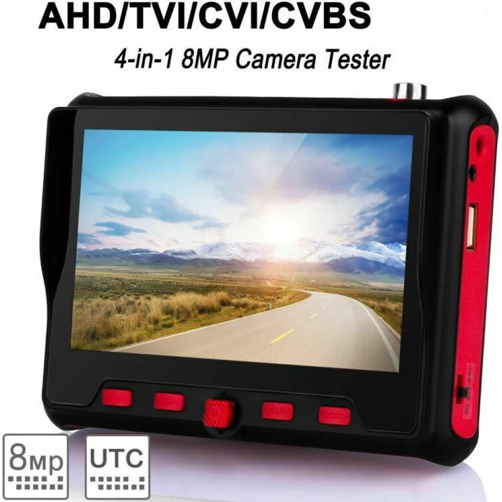 Έγχρωμο monitor 5'' AHD/TVI/CVI/CVBS, CAMERA TESTER, 8MP, 5'' LCD Screen ANGA  PS-6800ACT 