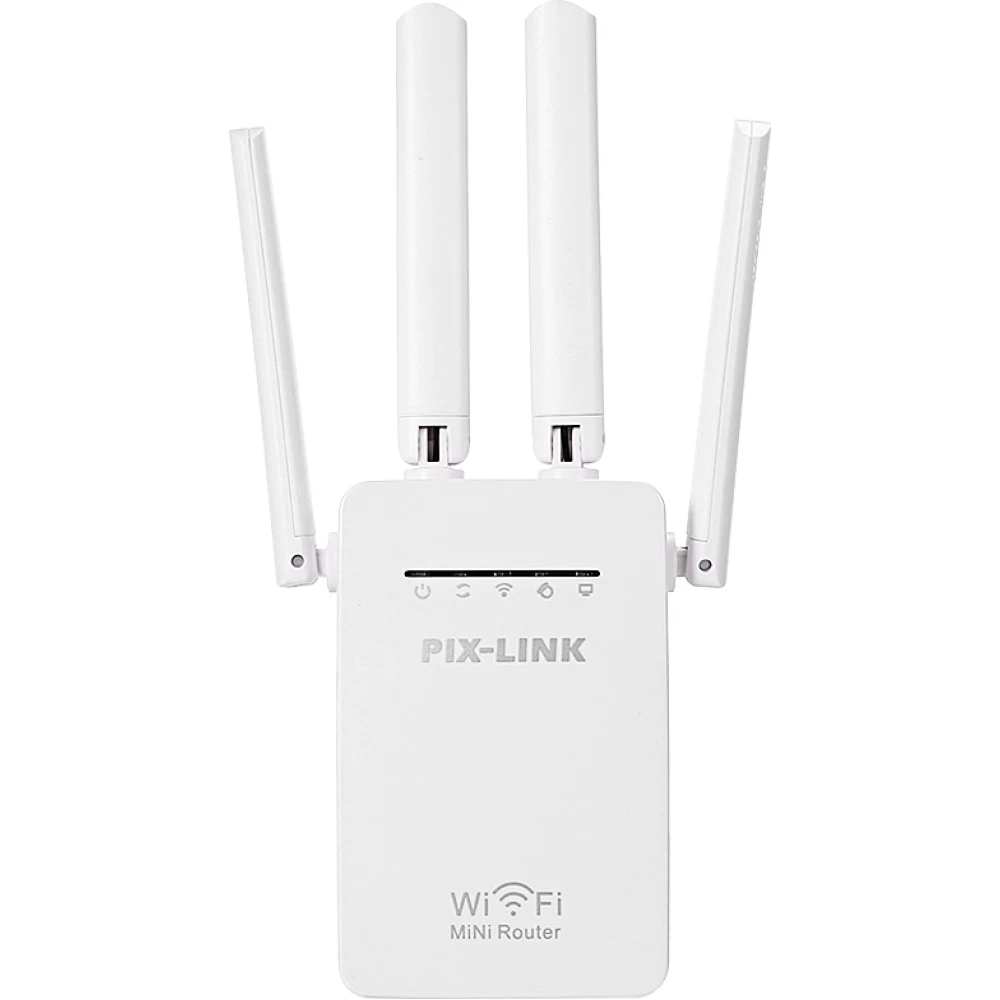 Ασύρματος αναμεταδότης και ενισχυτής σήματος Wireless Wifi Repeater Pix-Link LV-WR09