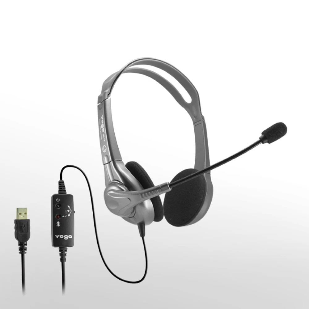 Ακουστικά κεφαλής με μικρόφωνο USB Yoga CD-76MU