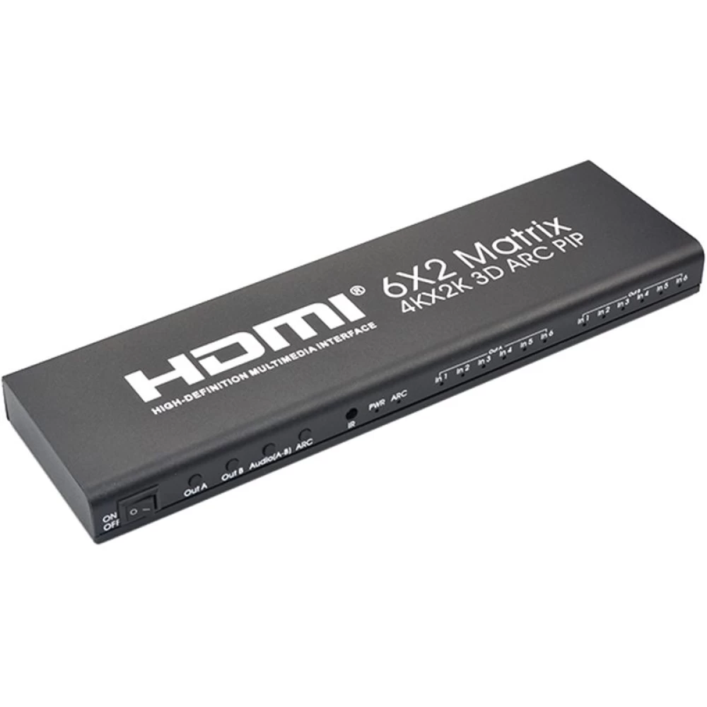 Επιλογέας- matrix HDMI με 6 εισόδους και 2 εξόδους CVT-514