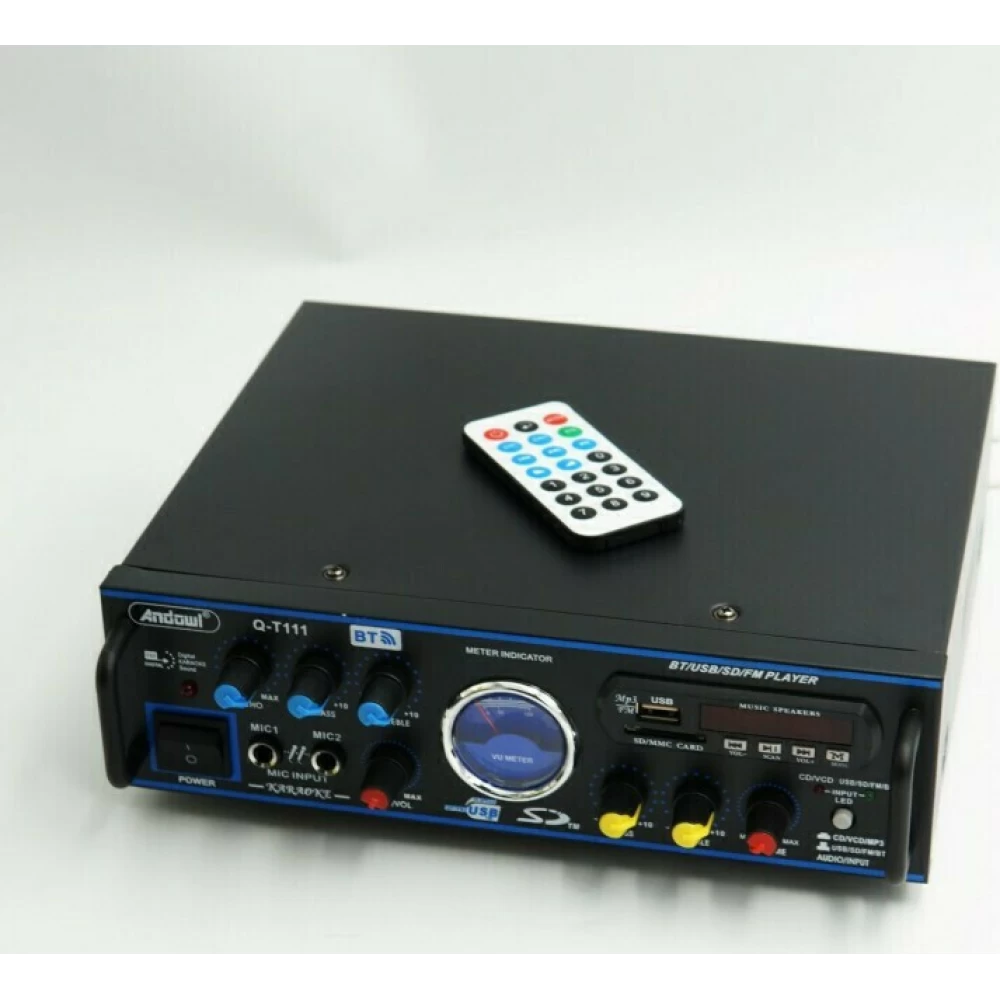 Ραδιοενισχυτής Stereo karaoke USB/SD/Bluetooth  2x80watt Andowl   Q-T111