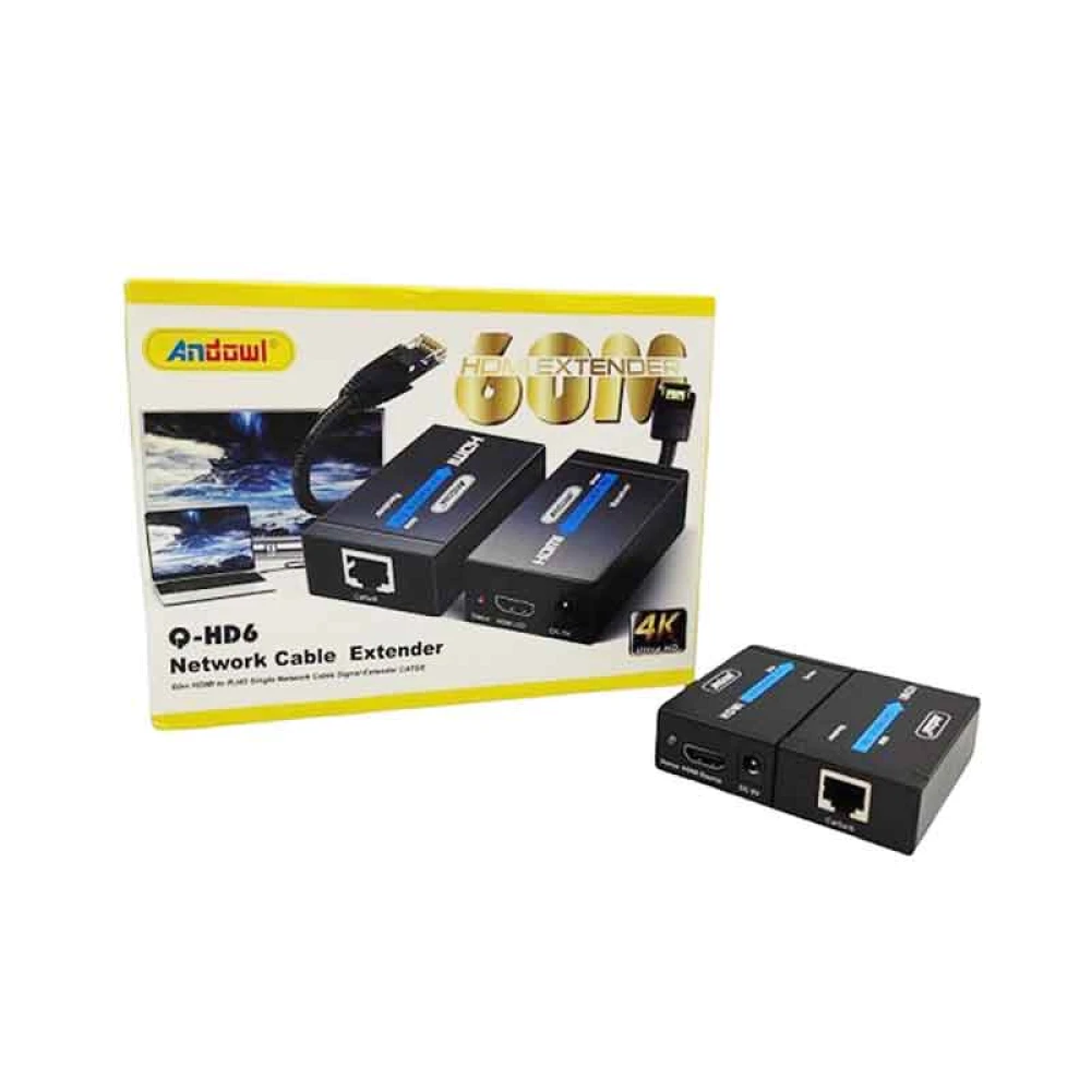 HDMI Extender Andowl 60μ 1x UTP CAT5e/6 καλώδιο 1080P  AN-Q-HD6