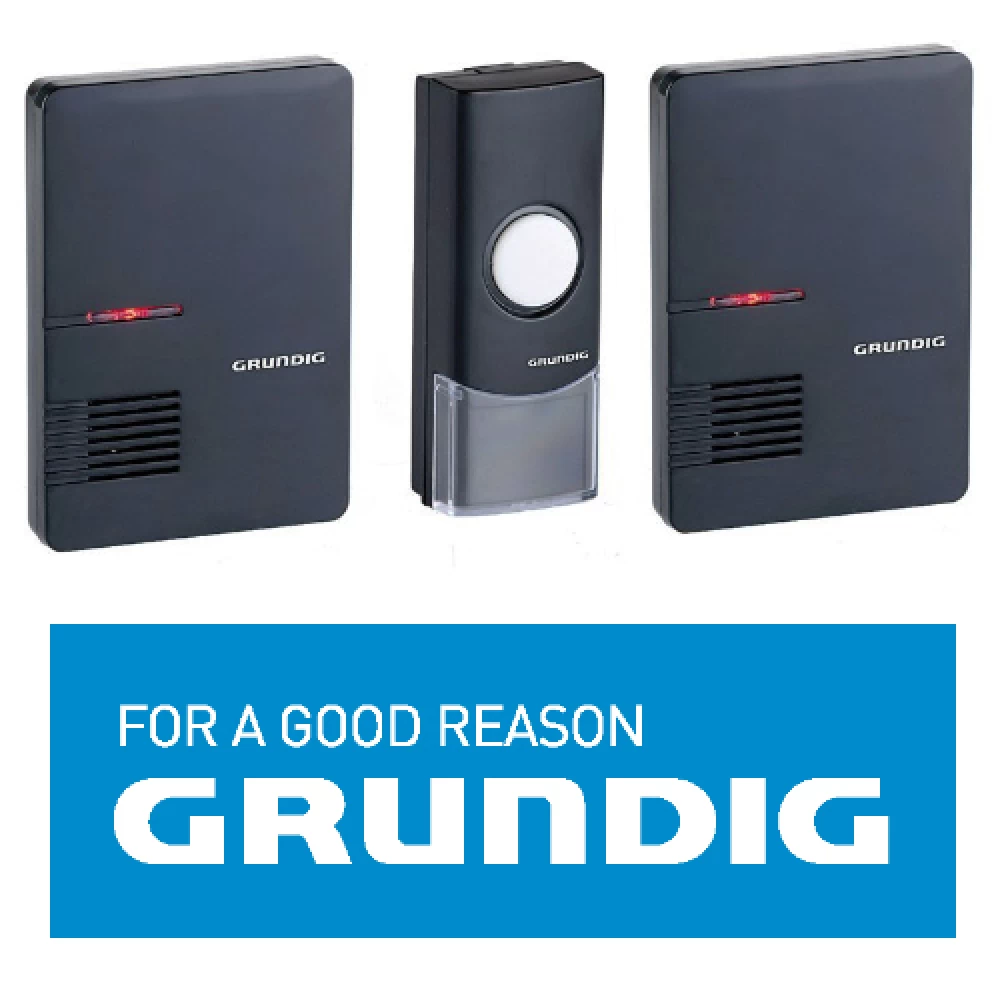 Ασύρματο κουδούνι 220VAC πόρτας 80μ 1:2 GRUNDIG-48576 