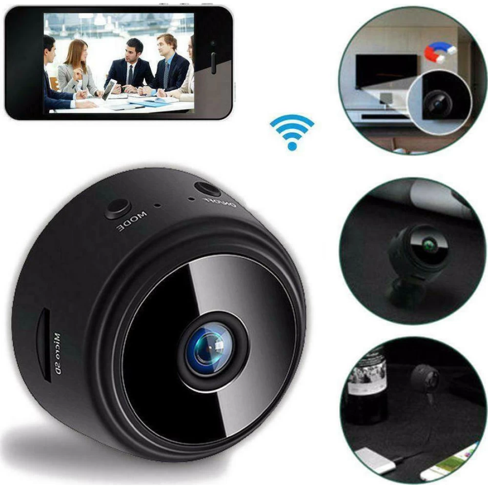 Mini Ασύρματη IP WiFi Mini Ασύρματη IP WiFi Κρυφή Κάμερα 1080p HD Round K458-22923