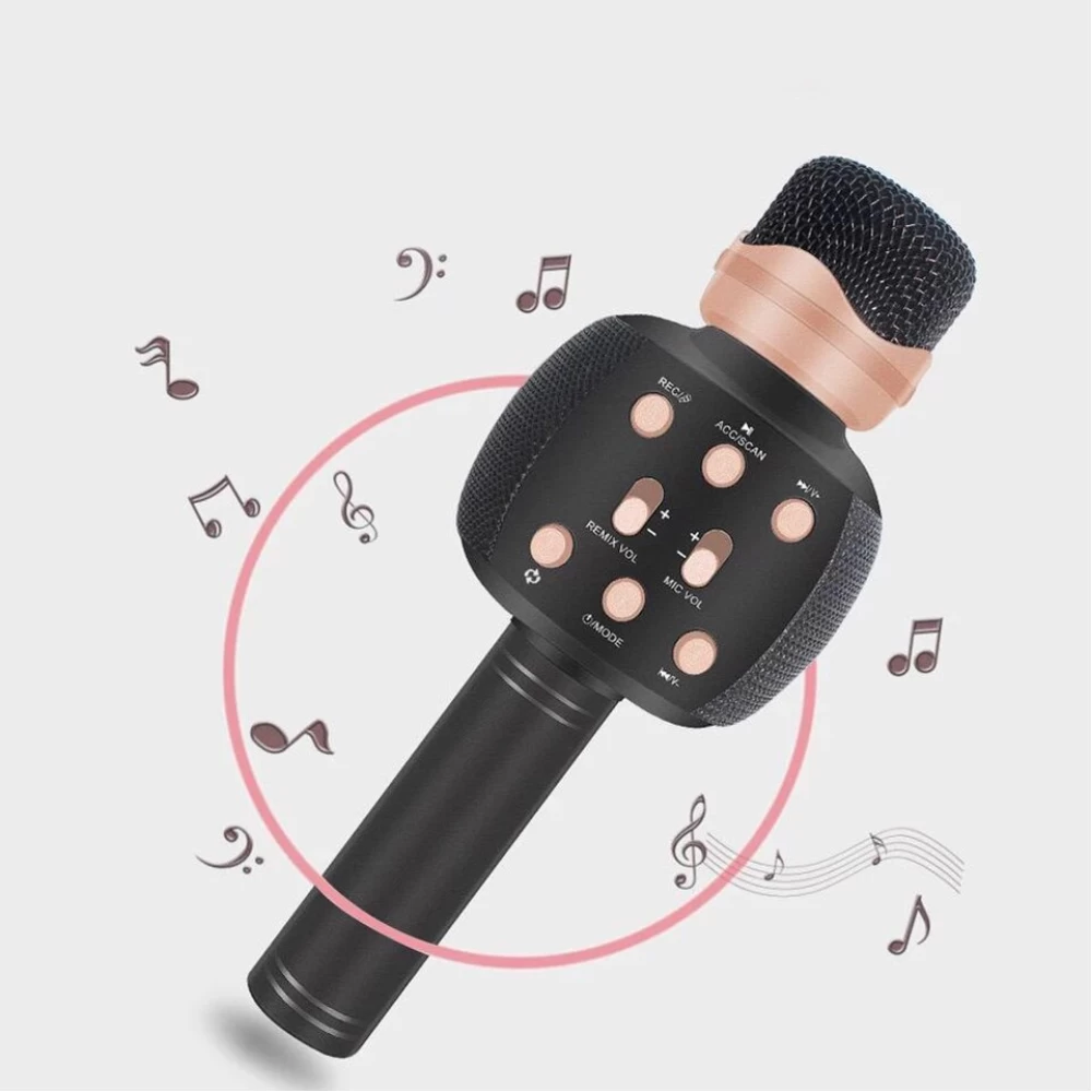 Μικρόφωνο Bluetooth/Usb ενσωματωμένο Ηχείο & Karaoke Q-M2911