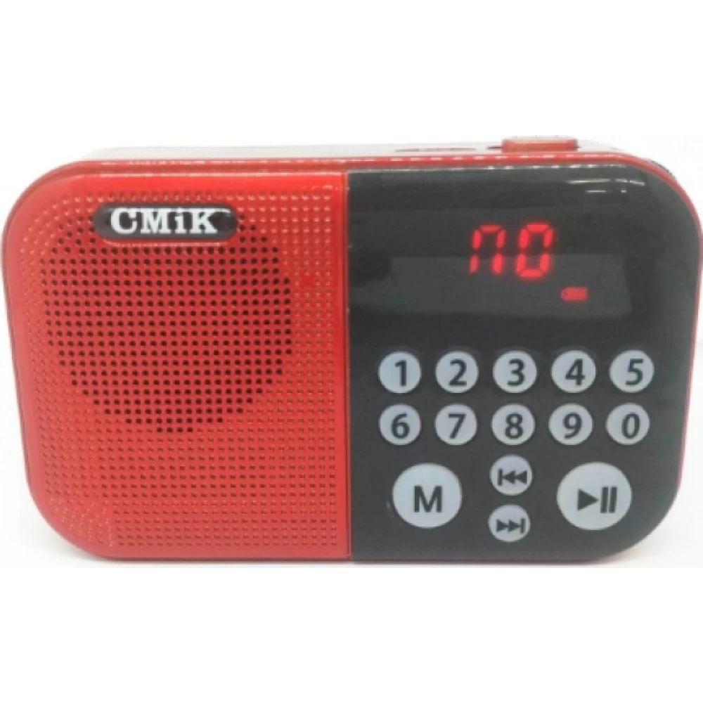  Φορητό Ραδιόφωνο Επαναφορτιζόμενο με USB Κόκκινο CMIK MK-109E