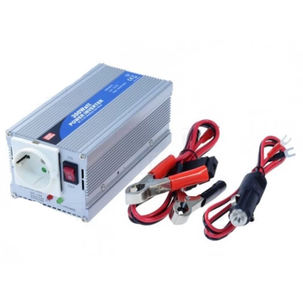  Inverter DC/AC τροποποιημένου ημίτονου 300W/24V A302-300F3 MEAN WELL 