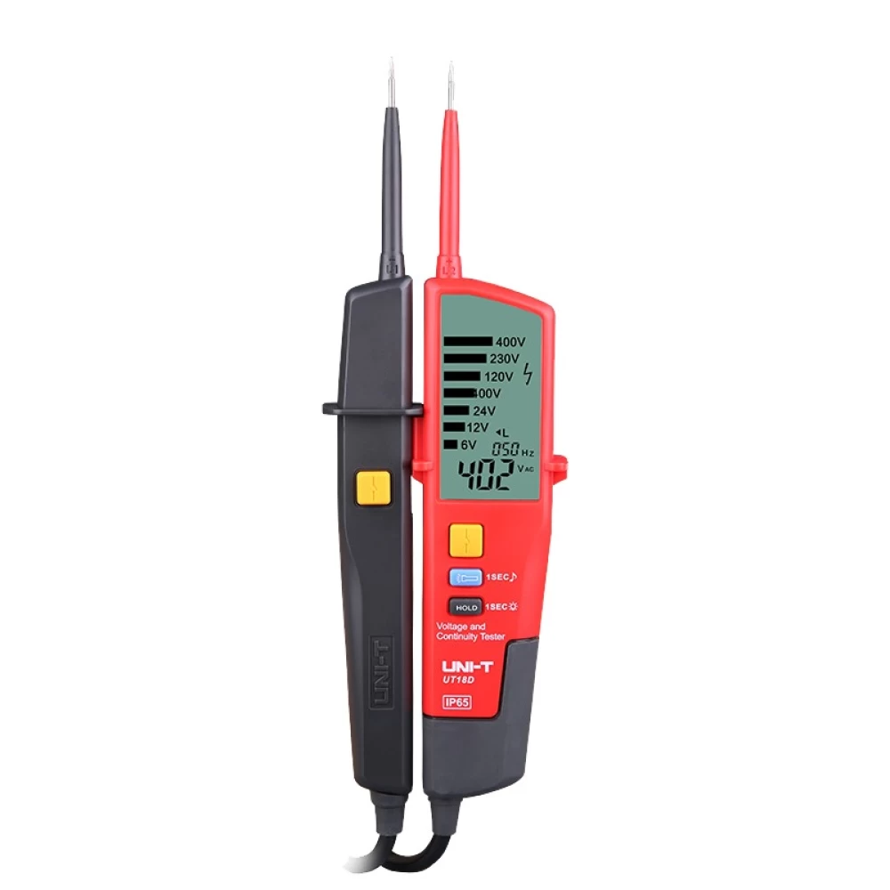 Δοκιμαστικό της Uni-T 12 V – 400 V AC / DC  IP44 UT-18D