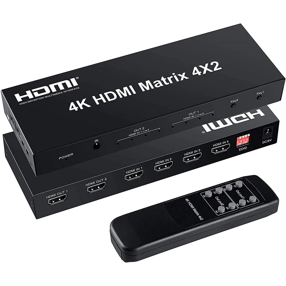 Επιλογέας- matrix HDMI με 4 εισόδους και 2 εξόδους 4K42 OWI 004.0057