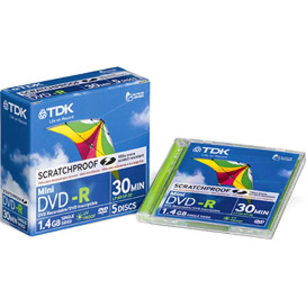 Κασσέτα κάμερας Μίνι DVD Philips 4x 1.4 GB 30 λεπτών scratch resistant.