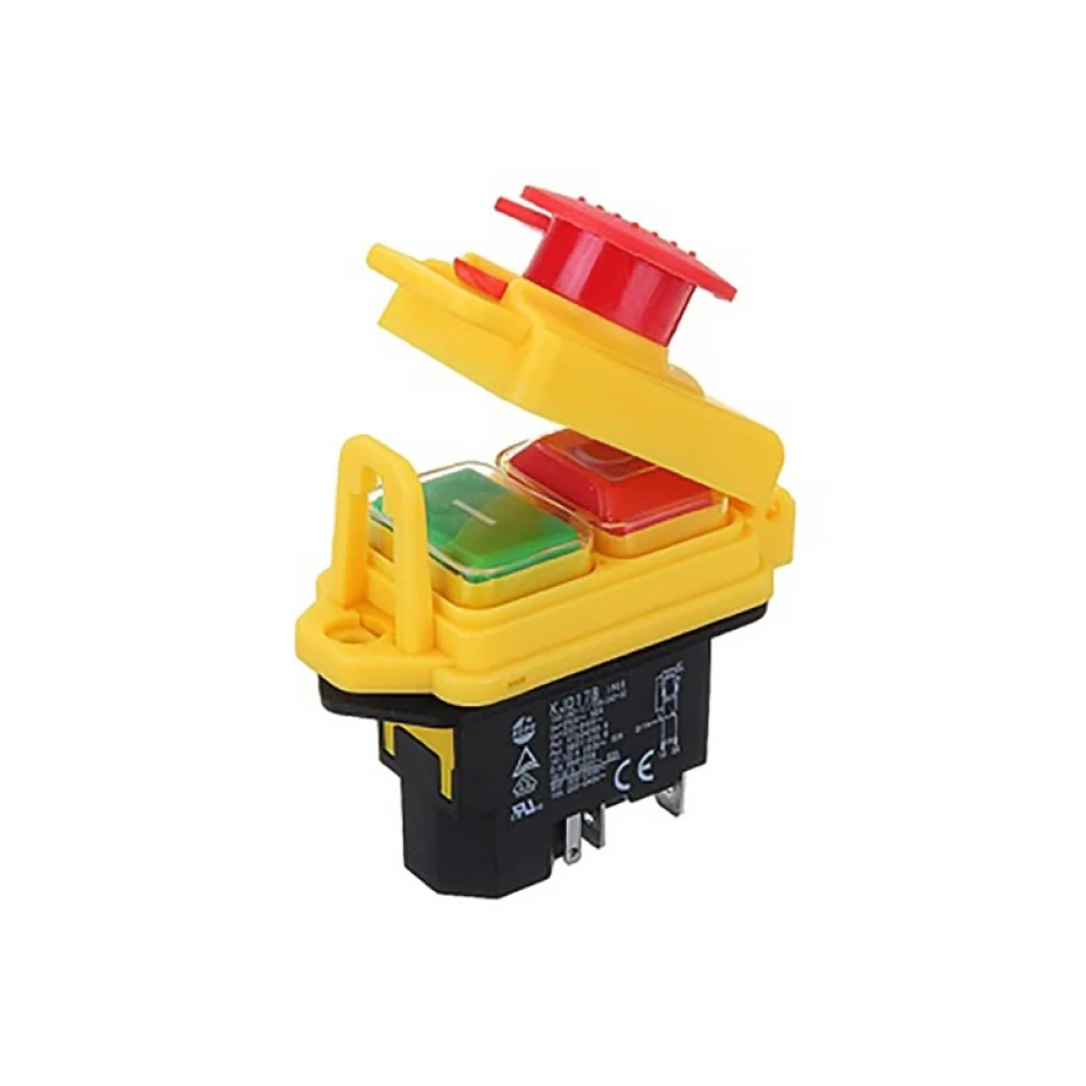Διακόπτης ηλεκτρομαγνητικός  0-1 16A +STOP+CAP KJD17B-GF KED (SDZ-6E XND)