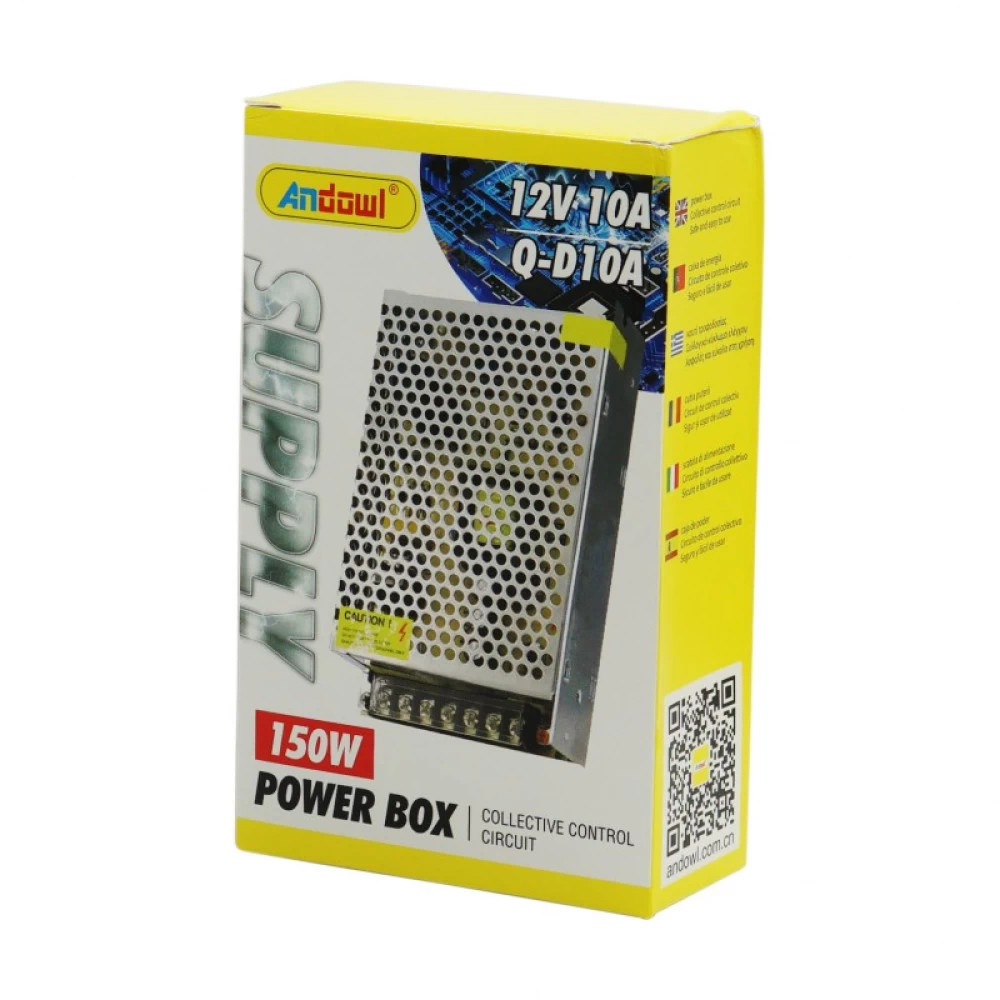 Τροφοδοτικό switching 12Vdc 10amp 150watt Andowl Q-D10A