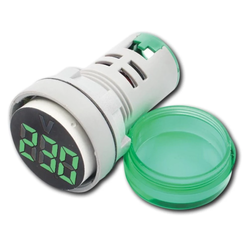 Ψηφιακό βολτόμετρο 20-500V AC χρώμα πράσινο