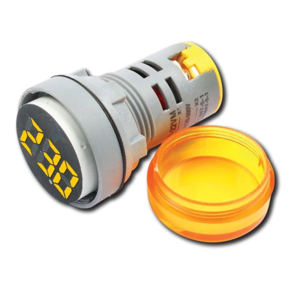 Ψηφιακό βολτόμετρο 20-500V AC χρώμα πορτοκαλί