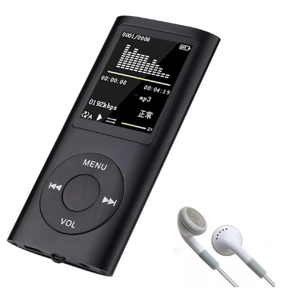 MP4 player & ραδιόφωνο FM με ακουστικά Andowl μάυρο QProd5