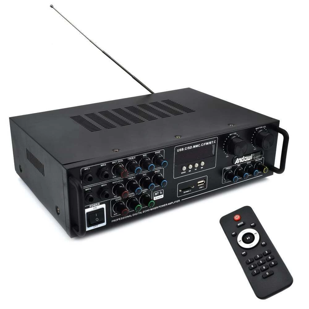 Ενισχυτής ήχου 5.1 2X150W karaoke FM/BluetoothMP3/Usb/Bluetooth Andowl Q-GF777